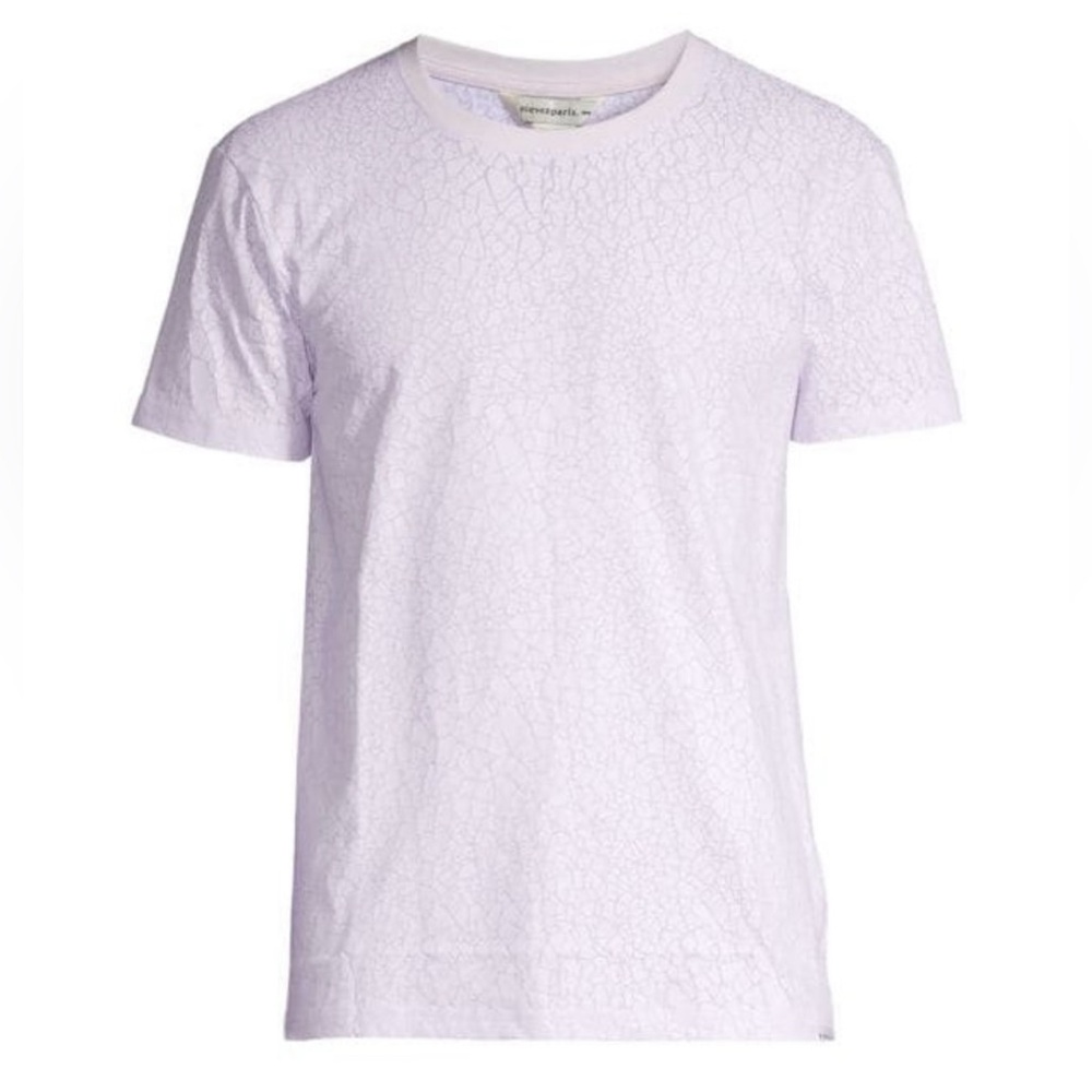 NWT [Eleven Paris] Crackle White Graphic Short-Sleeved T-Shirt Men’s Sz X-Large - Picture 6 of 9